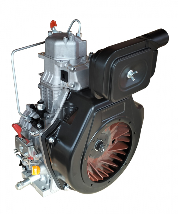 Motor diesel Yorking YD188FAGET, 6.6 kW, 456 cmc, ax conic, pornire electrica [3]