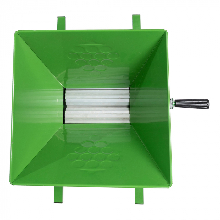 Zdrobitor manual de struguri BG Micul Fermier GF-1723, 350 kg/h, cuva 30 litri, tamburi reglabili din aluminiu [2]