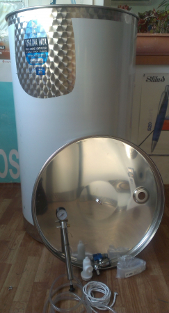 Cisterna inox pentru fermentare si stocare vin Toscana Inox ARIA Pe, 500 litri, capac flotant cu garnitura [2]