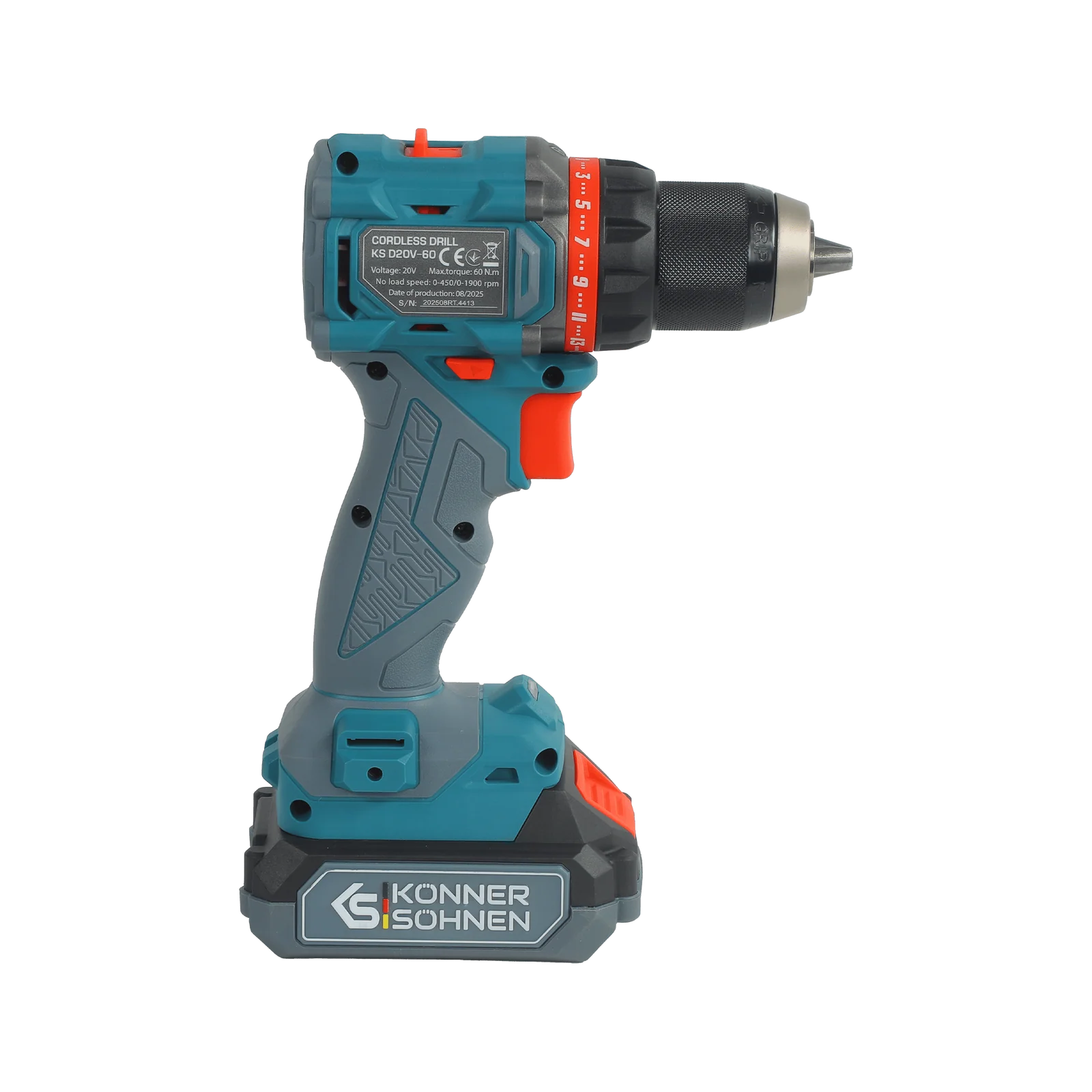 Set Master 3-in-1 fara fir Konner & Sohnen KS RHAGD 20V SET 3, 20 V, 2 acumulatori 4 Ah, geanta [8]