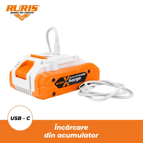 Acumulator Ruris ALFA UP 2400e X-CHARGE, 20 V, 4 Ah, 80 Wh [4]
