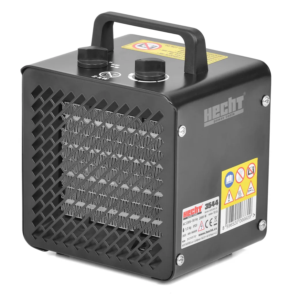 Incalzire si Climatizare - Aeroterma electrica HECHT 3544, 230 V, 2000 W, debit aer 190 mc/h, suprafata incalzita 20 mp