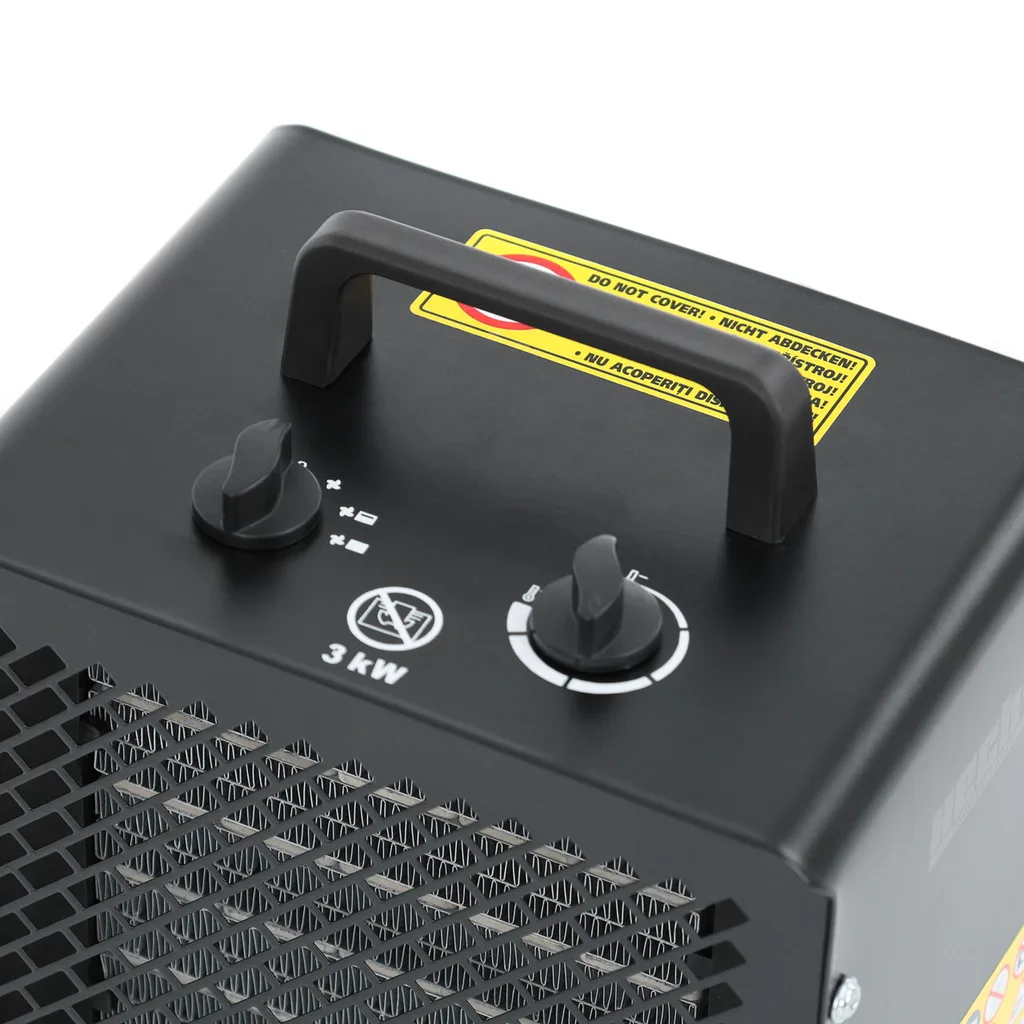 Aeroterma electrica HECHT 3545, 230 V, 3000 W, debit aer 238 mc/h, suprafata incalzita 30 mp [1]