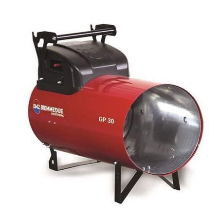 Incalzire si Climatizare - Aeroterma pe GPL Biemmedue GP 30 A-C, 31.4 kW, debit aer 1100 mc/h