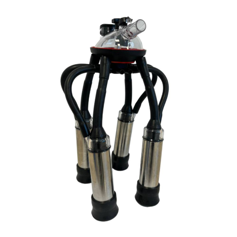 Zootehnie - Ansamblu colector bovine, oval, 240 cc, carcasa inox