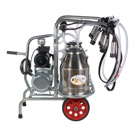Mulgatoare de vaci EMT, 2 posturi, 2 bidoane inox 25 litri [2]