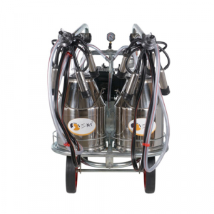 Mulgatoare de vaci EMT, 2 posturi, 2 bidoane inox 30 litri [1]