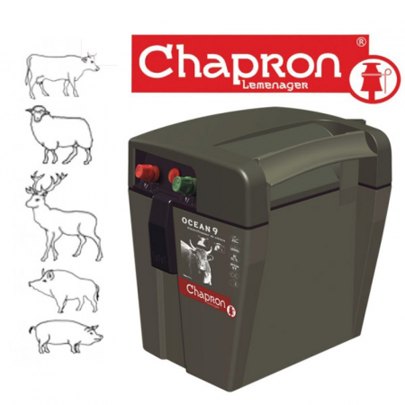 Garduri electrice - Aparat gard electric pentru animale domestice Chapron OCEAN 9, 12V/230V, 0.8 J