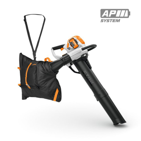 Suflante & Aspiratoare frunze - Aspirator cu tocator frunze Stihl SHA 140, 36V, 910 mc/h, 55 L