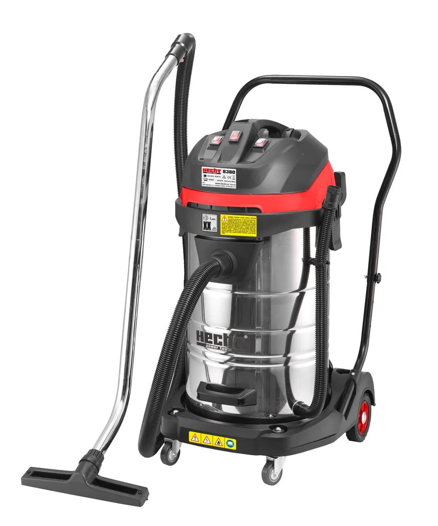 Aspiratoare - Aspirator industrial uscat-umed HECHT 8380, 3 motoare, 3000 W, 80 L
