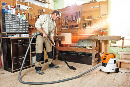 Aspirator umed/uscat Stihl SE 62 E, 1400 W, 210 mbar, 20 L, priza cu conectare automata [5]
