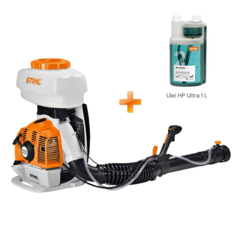 Campanie Primavara Stihl - Atomizor pe benzina Stihl SR 450, 3.9 CP, motor 2 timpi, rezervor solutie 14 L, distanta pulverizare 14.5 m, functie pulverizare & imprastiere