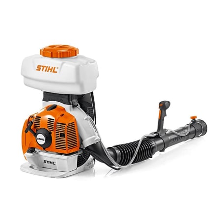 Casa si Gradina - Atomizor pe benzina Stihl SR 450, 3.9 CP, motor 2 timpi, rezervor solutie 14 L, distanta pulverizare 14.5 m, functie pulverizare & imprastiere