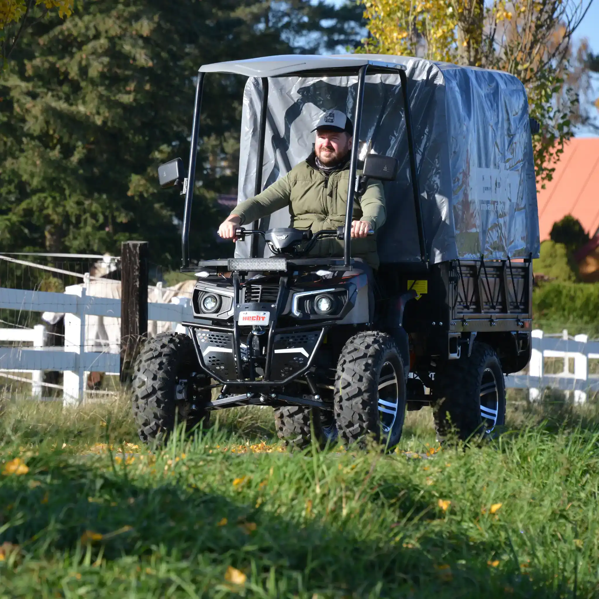 ATV electric utilitar cu platforma HECHT CARGO, 3000 W, 72V, 62Ah, max. 50 km/h, omologat COC [21]