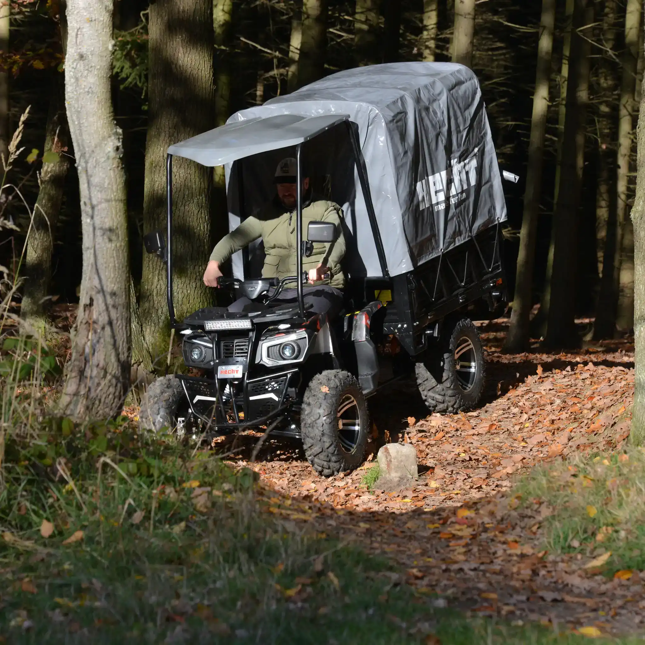 ATV electric utilitar cu platforma HECHT CARGO, 3000 W, 72V, 62Ah, max. 50 km/h, omologat COC [19]