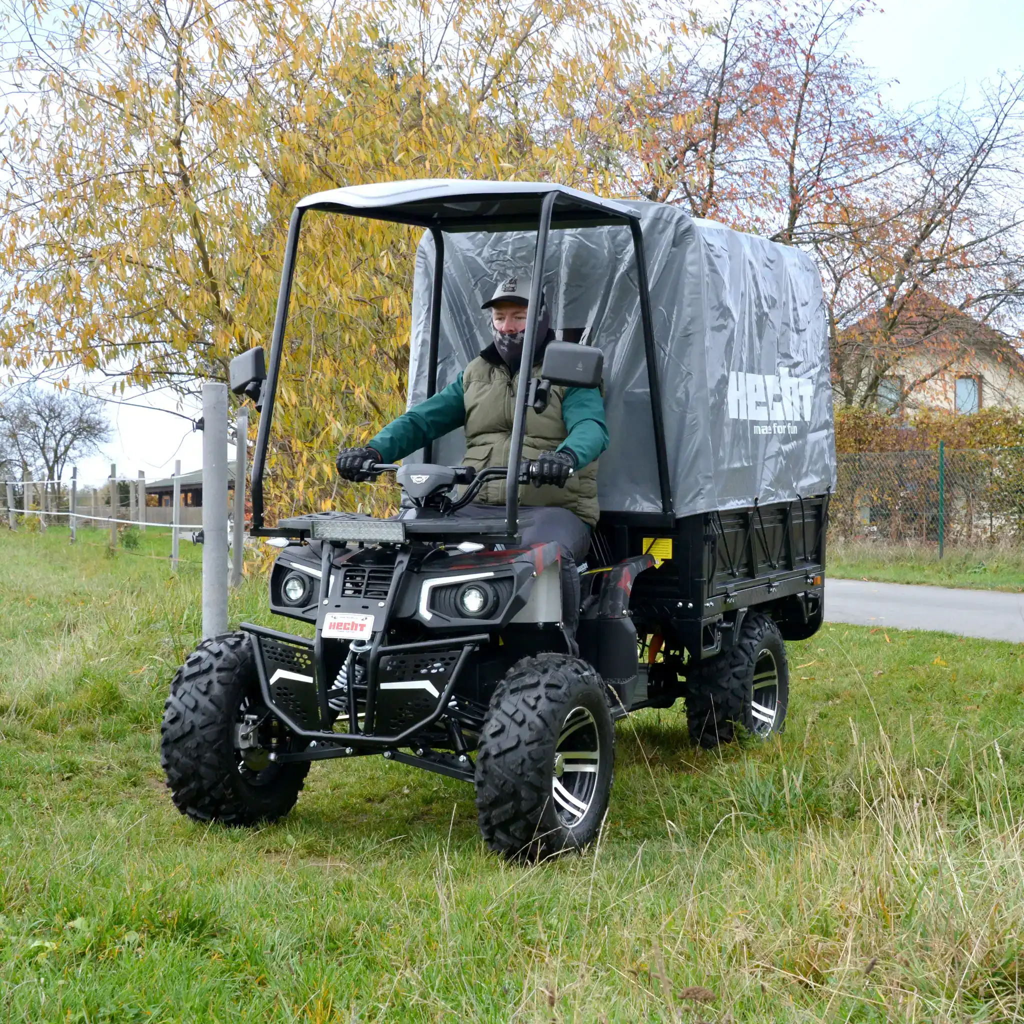 ATV electric utilitar cu platforma HECHT CARGO, 3000 W, 72V, 62Ah, max. 50 km/h, omologat COC [22]