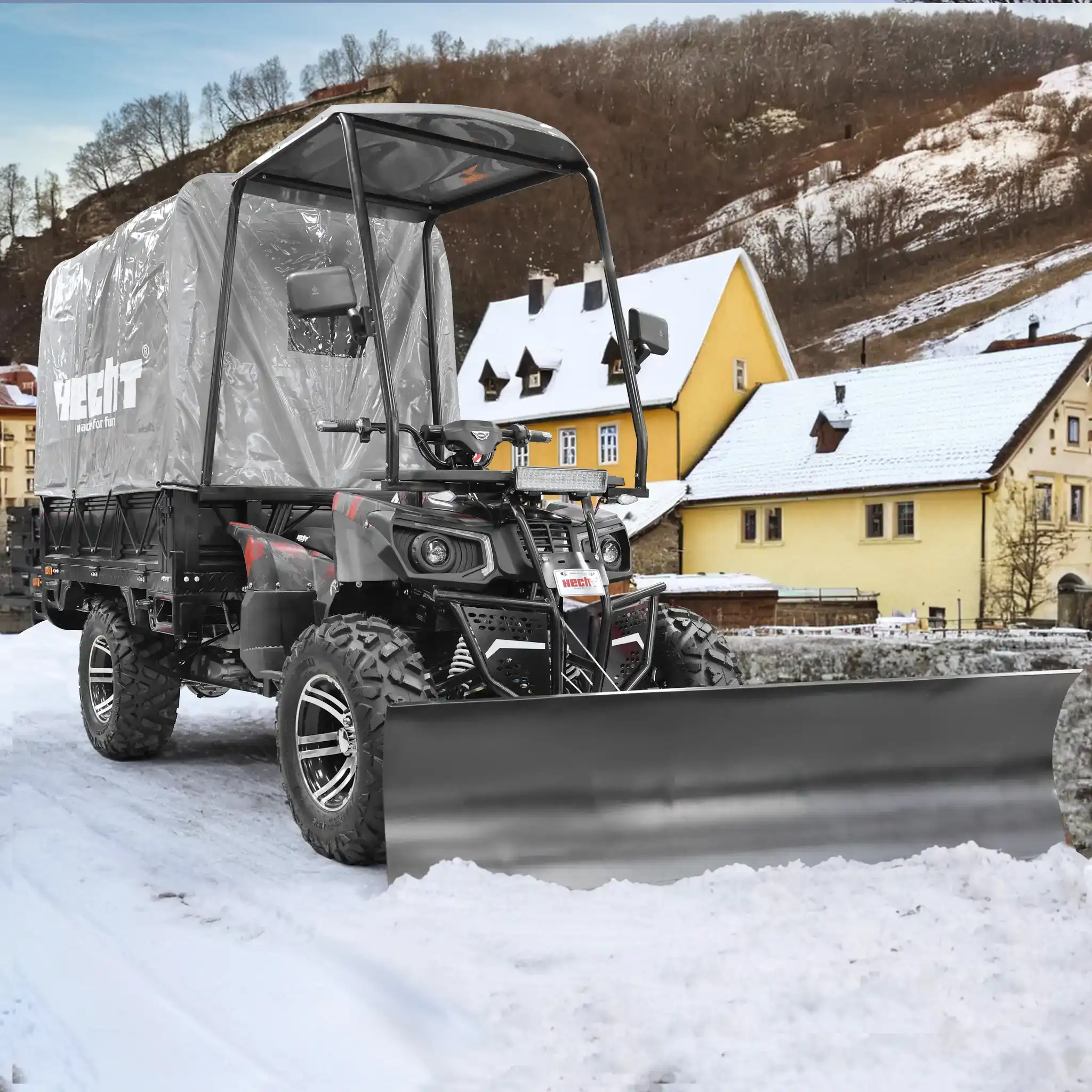 ATV electric utilitar cu platforma HECHT CARGO, 3000 W, 72V, 62Ah, max. 50 km/h, omologat COC [30]