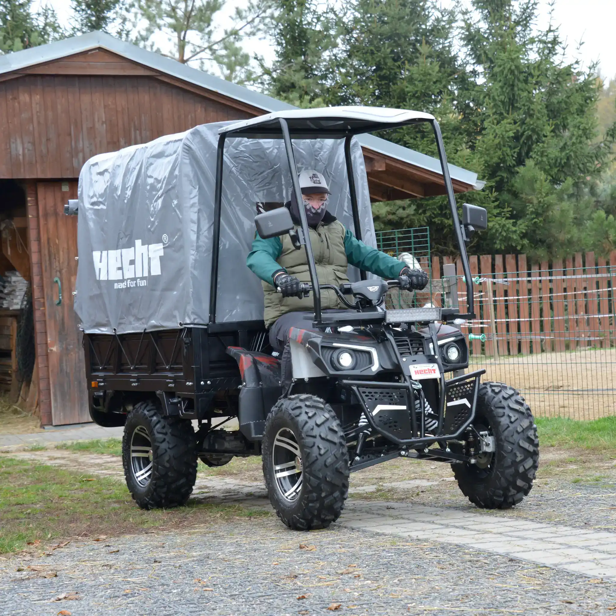 ATV electric utilitar cu platforma HECHT CARGO, 3000 W, 72V, 62Ah, max. 50 km/h, omologat COC [18]