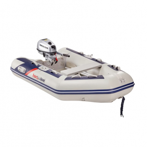 Bărci - Barca pneumatica cu podina de inalta presiune Honda Honwave T24-IE3, 2.4 metri, capacitate 3 persoane, max. 400 kg