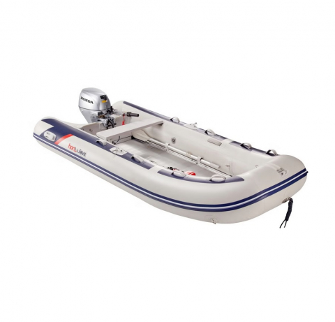 Bărci - Barca pneumatica cu podina din aluminiu Honda Honwave T35-AE3, 3.53 metri, capacitate 5 persoane, max. 700 kg