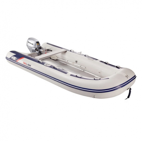 Bărci - Barca pneumatica cu podina din aluminiu Honda Honwave T40-AE3, 3.95 metri, capacitate 7 persoane, max. 1050 kg
