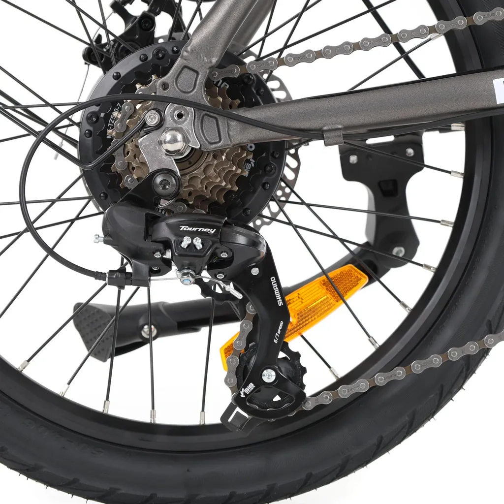 Bicicleta electrica HECHT COMPOS, 250 W, 36V, 10Ah, 7 viteze, cadru aluminiu 20", roti 20", autonomie 80 km [8]