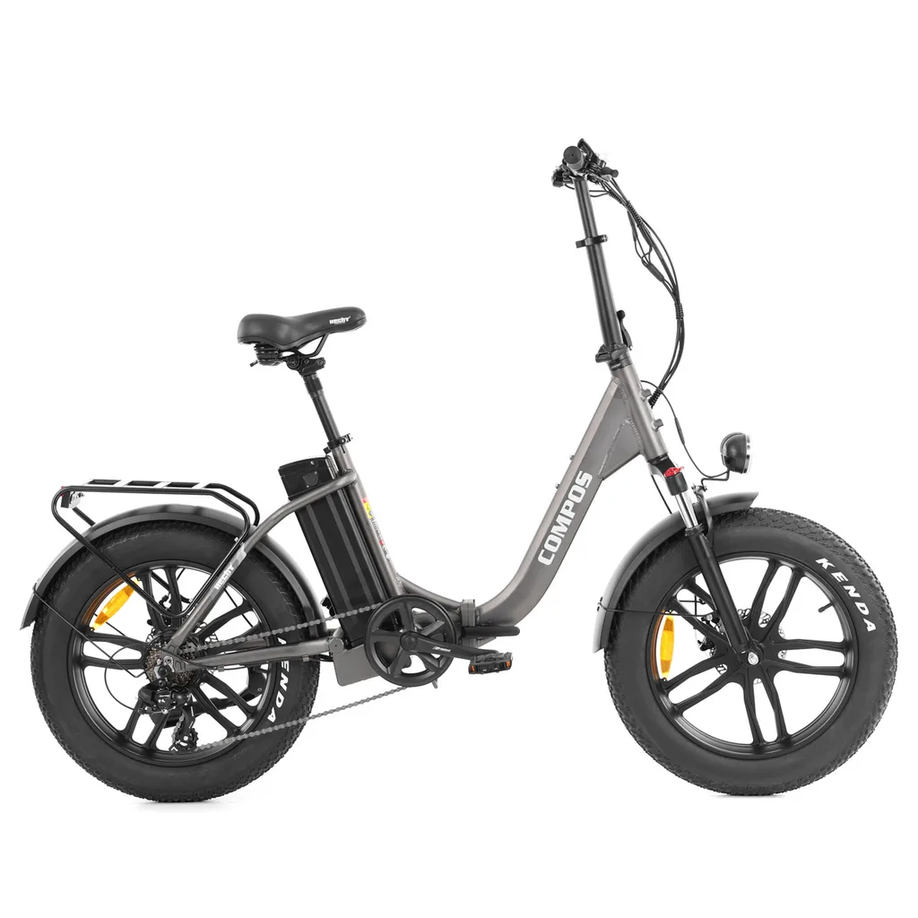 Biciclete electrice - Bicicleta electrica HECHT COMPOS XL, 250 W, 36V, 10Ah, 7 viteze, cadru aluminiu 20", roti 20", autonomie 105 km