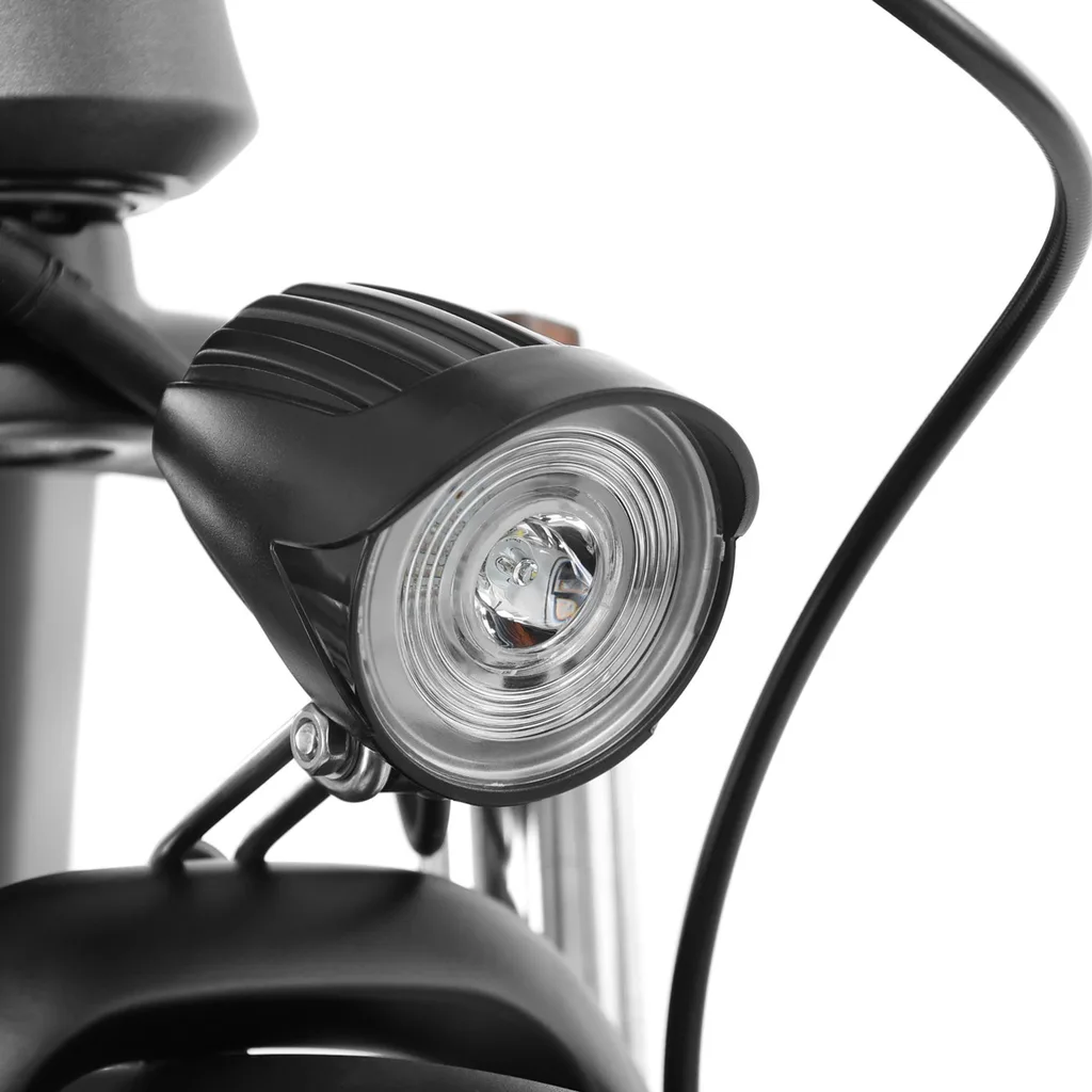 Bicicleta electrica HECHT LEONIS GREY, 250 W, 36V, 14.5Ah, 8 viteze, cadru aluminiu 700C 29", roti 28" KENDA, viteza maxima 25 km/h, autonomie 50 km [7]
