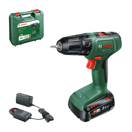 Scule si unelte - Bosch Easy Drill 18V-38 Masina de gaurit si insurubat Li-Ion 18V + 2xacumlator 1.5Ah + incarcator + valiza