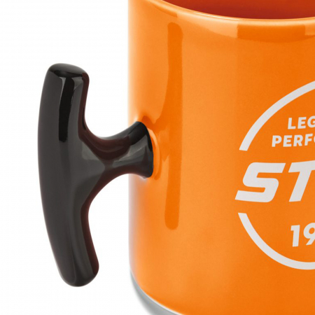 Cana din portelan, cu maner aplicat Stihl [1]