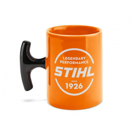 Cadouri - Cana din portelan, cu maner aplicat Stihl