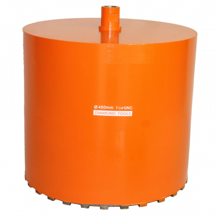 Carote diamantate - Carota diamantata pentru beton Bisonte, prindere 1 1/4” UNC, lungime 400 mm