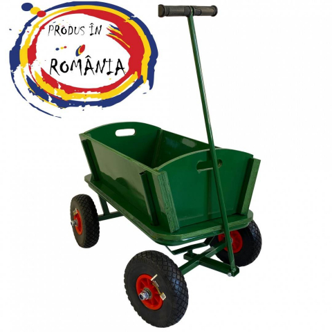 Roabe și cărucioare - Carucior cu roti pline pentru gradina, VivaTechnix VMD-1008, max. 150 kg