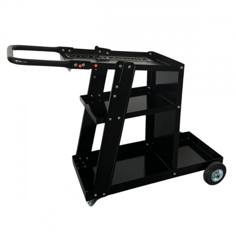 Carucior pentru aparat de sudura si accesorii, VivaTechnix VMD-1080, Otel, roti cu rulmenti, max. 75 kg, 3 niveluri [5]