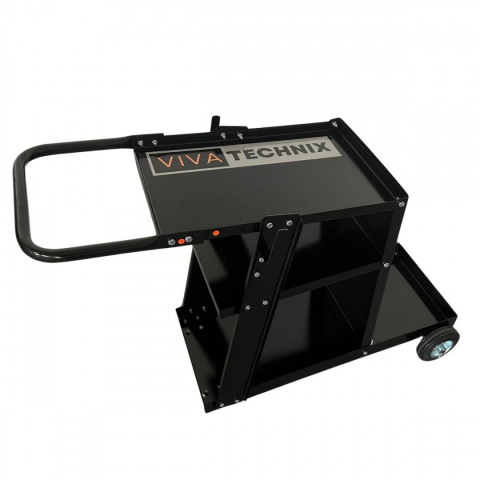 Carucior pentru aparat de sudura si accesorii, VivaTechnix VMD-1080, Otel, roti cu rulmenti, max. 75 kg, 3 niveluri [6]
