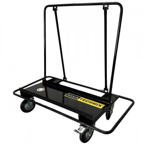 Constructii - Carucior pentru transport placi gips-carton, VivaTechnix VMD-1014A, demontabil pentru transport, max. 800 kg, 20 placi