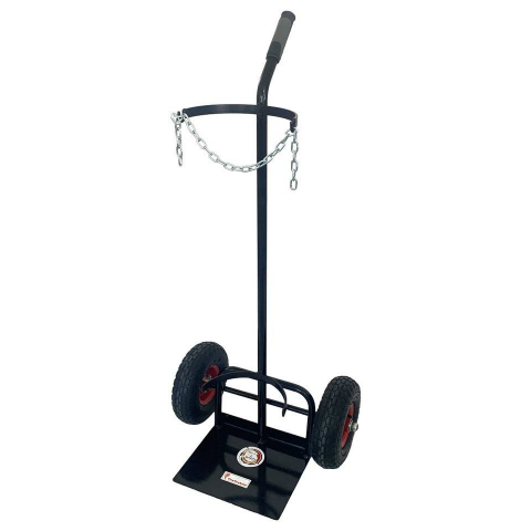 Depozitare, transport si protectie - Carucior pentru transportat butelie gaz, VivaTechnix VMD-1028, 56 x 40 x 117 cm, max. 50 L