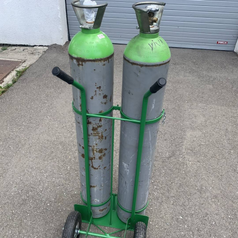 Carucior pentru transportat 2 butelii de gaz VivaTechnix VMD-1015, max. 100 kg [7]