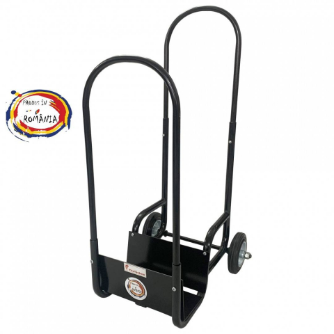 Accesorii sobe & seminee - Carucior pentru transportat si depozitat lemne VivaTechnix VMD-1018, max. 40 kg, Negru