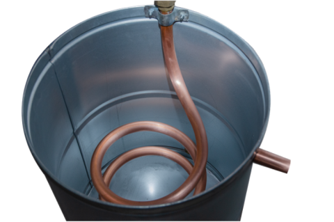 Cazan pentru tuica, cu amestecator DES HOBBY 35 litri, focar pe combustibil solid [2]