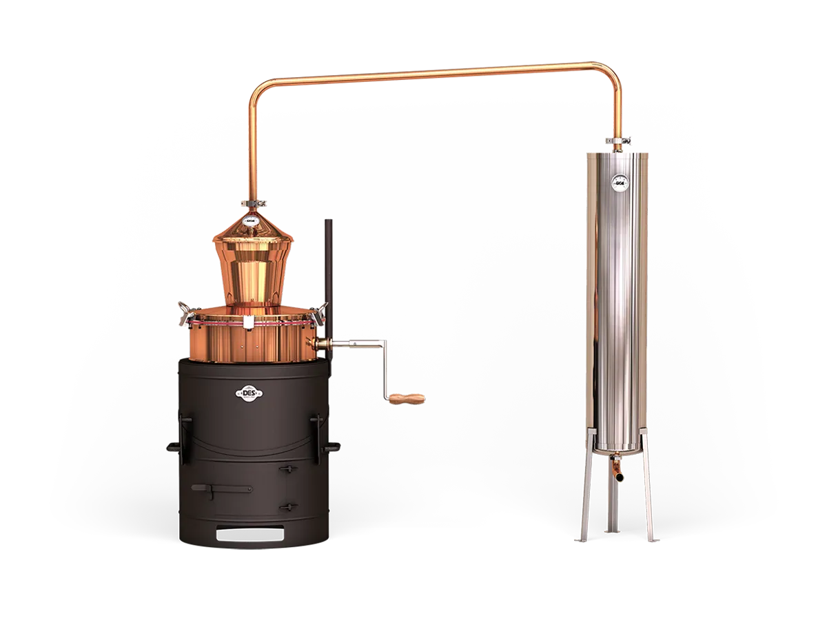 Cazane pentru tuica - Cazan pentru tuica DES BASCULANT 60 L cu racitor pe flux continuu 30 L