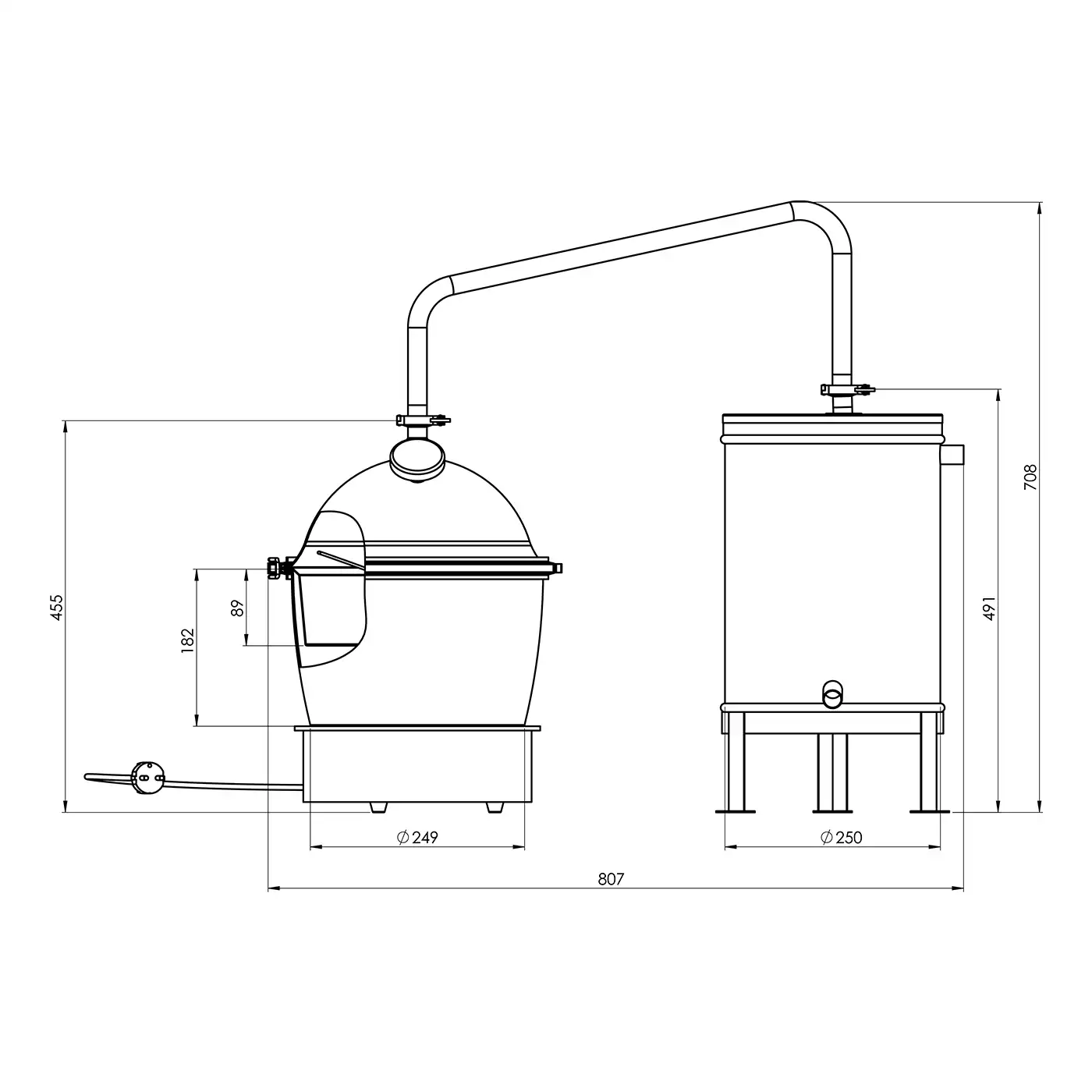 Cazan pentru tuica Des Mini Hobby 10 Litri, electric [6]