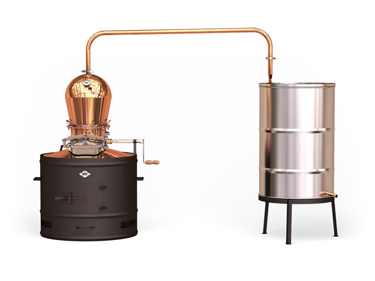 Cazane Stabile - Cazan pentru tuica DES STABIL 120 L cu racitor clasic 300/5