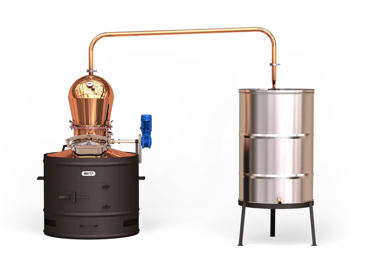Cazane Stabile - Cazan pentru tuica DES STABIL 120 L cu racitor clasic 300/5 EM