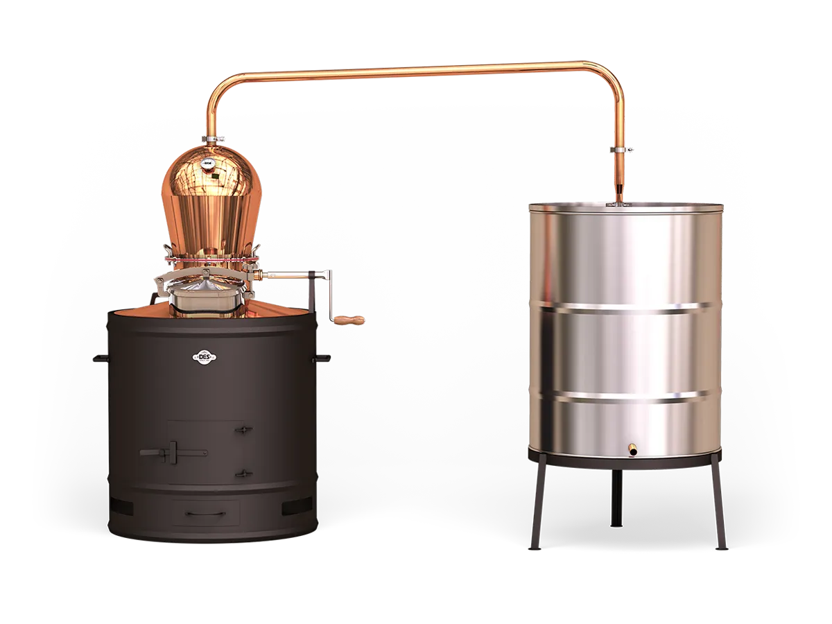 Cazane Stabile - Cazan pentru tuica DES STABIL 200 L cu racitor clasic 400/5