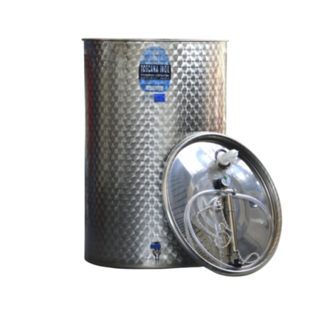 Vinificatie & Distilare - Cisterna inox pentru fermentare si stocare vin Toscana Inox ARIA Pe, 500 litri, capac flotant cu garnitura