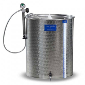 Cisterne inox - Cisterna inox vin Marchisio 150 L - capac flotant cu garnitura pneumatica