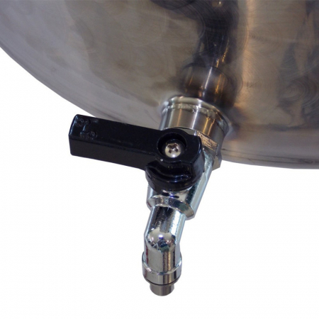 Cisterna inox pentru stocare vin Marchisio SPO, capac antipraf si capac flotant cu ulei de parafina [1]