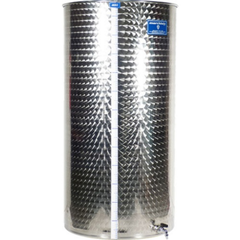 Cisterna inox vin Marchisio 400 L (A) - capac flotant cu garnitura pneumatica [1]