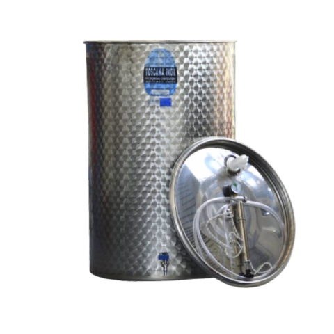 Cisterne inox - Cisterna inox pentru fermentare si stocare vin Toscana Inox ARIA Pe, 500 litri, capac flotant cu garnitura